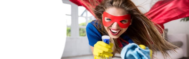 Cleaning super hero